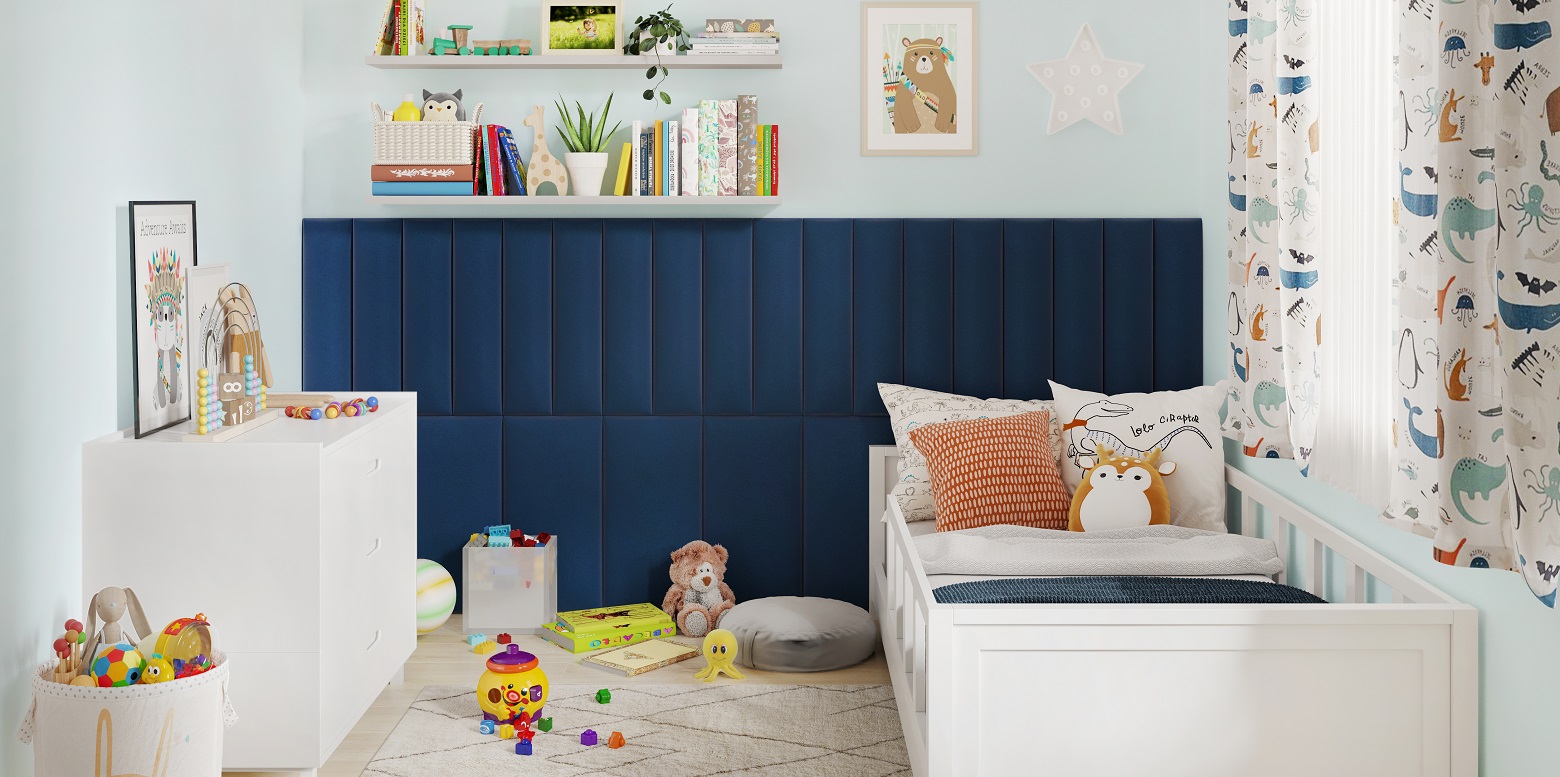 Panouri tapițate în camera copilului – Alege o decorațiune de efect pentru perete